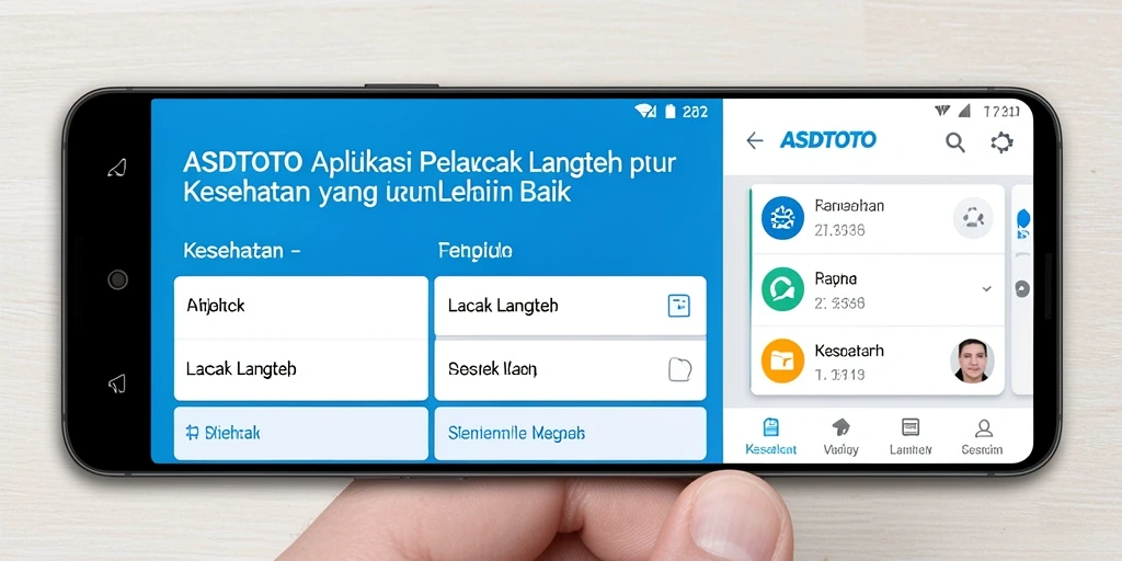 Tampilan antarmuka utama dari aplikasi Lacak Langkah ASDTOTO.