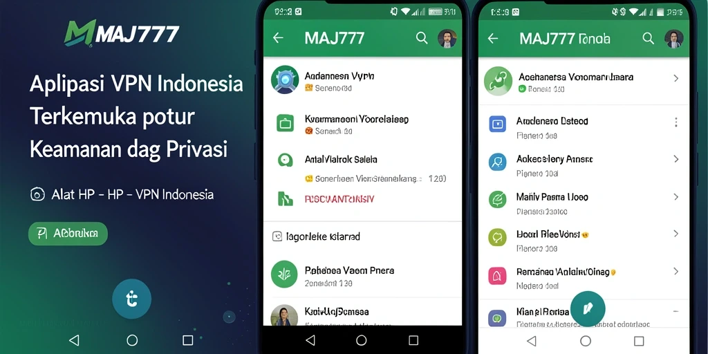 Tampilan antarmuka pengguna aplikasi MAJ777 yang sederhana dan efisien.