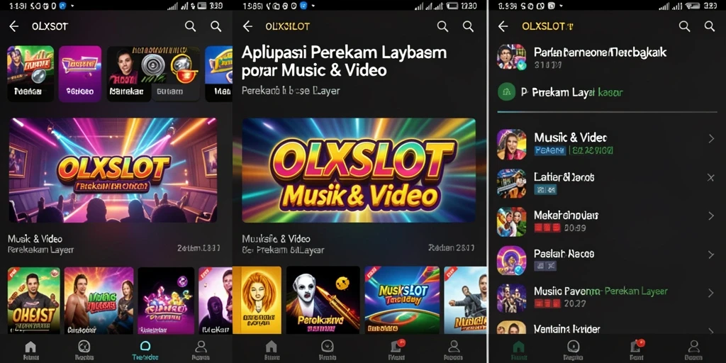Tampilan antarmuka OLXSLOT saat merekam layar dengan fitur lengkap.