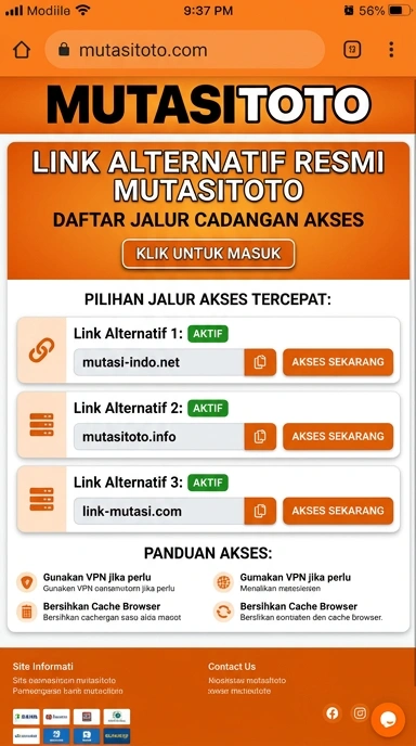 Link Alternatif mutasitoto untuk Pengguna Android